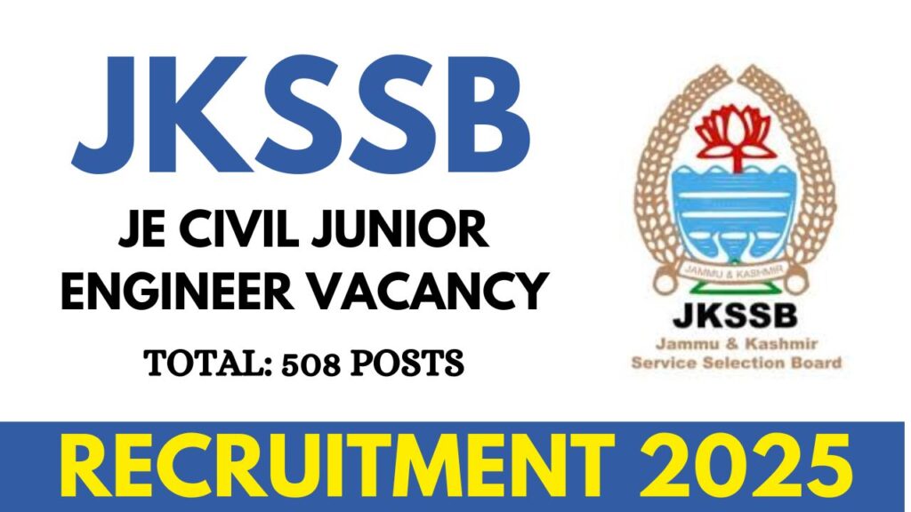 JKSSB JE Civil Recruitment 2025